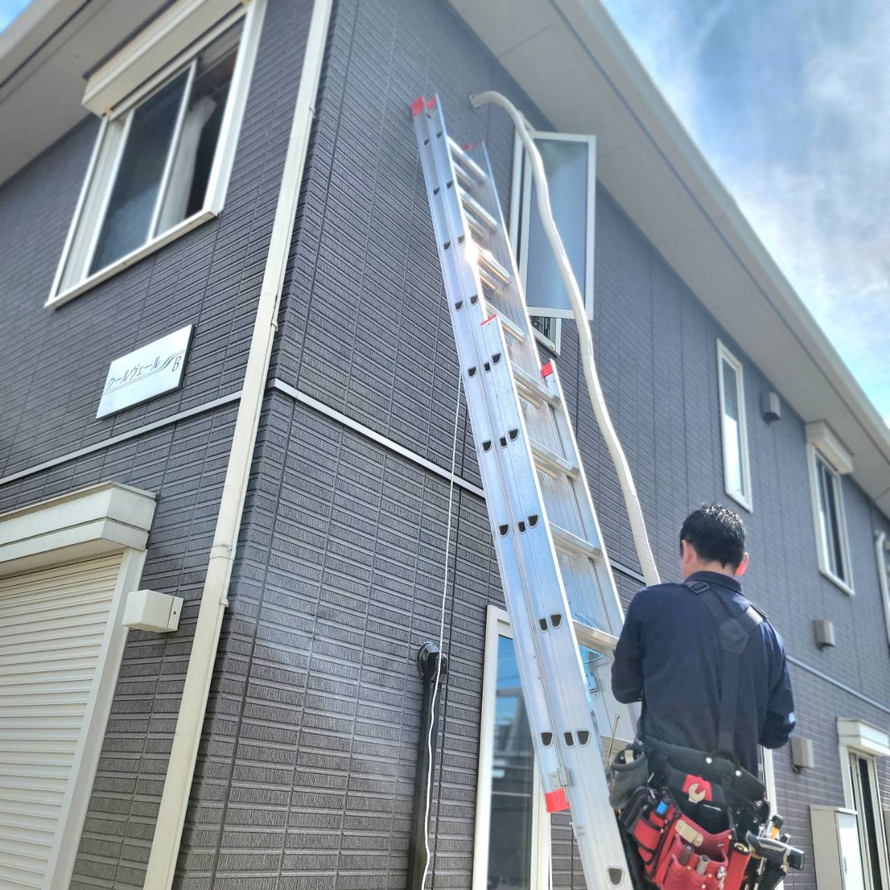 エアコン取り付け後の様子