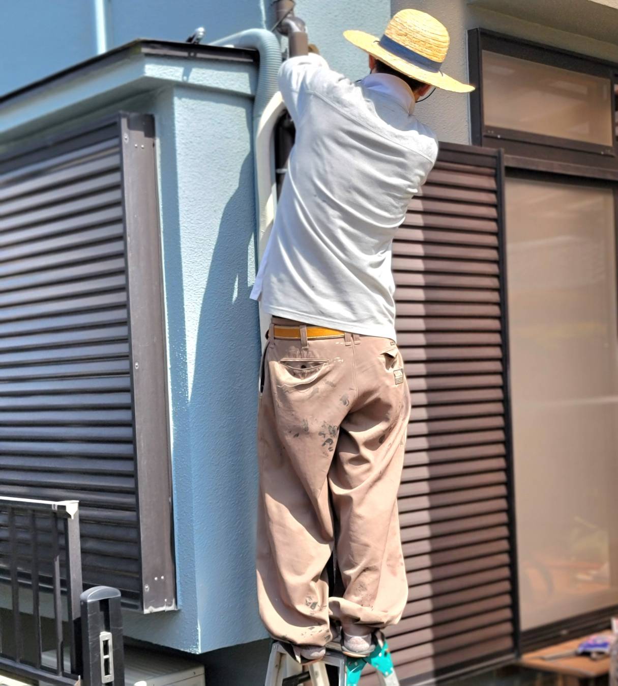 エアコン取り付け後の様子