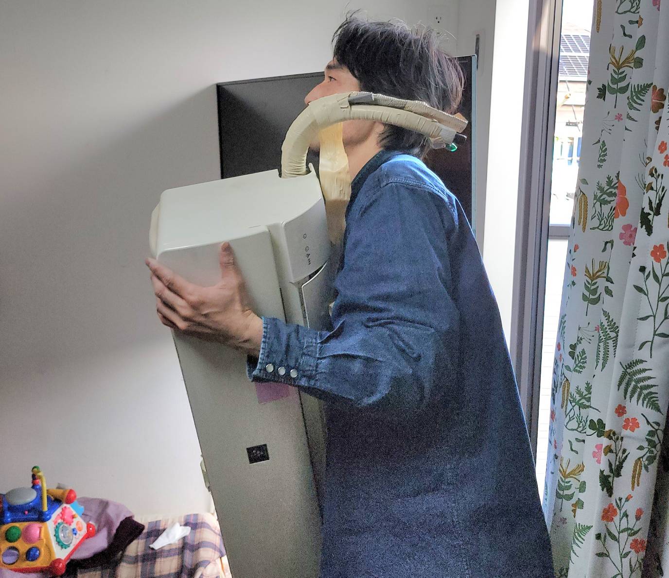 エアコン取り付け後の様子