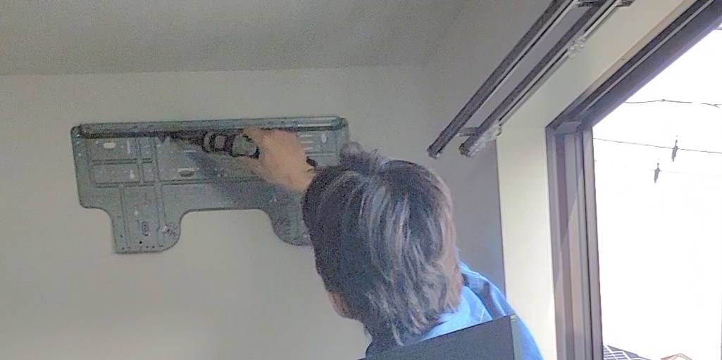 エアコン取り付け後の様子