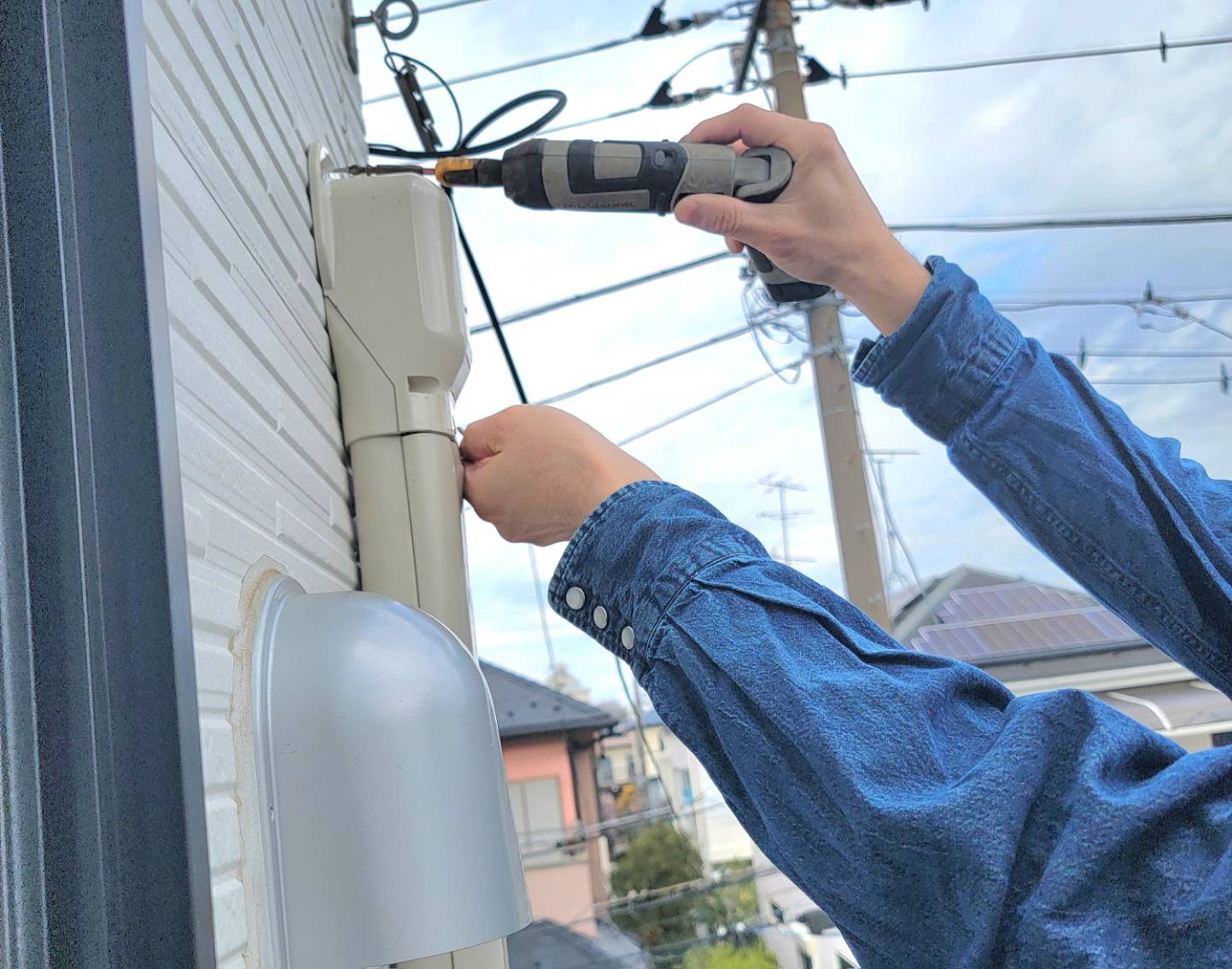 川崎市でエアコン取り付け工事行いました