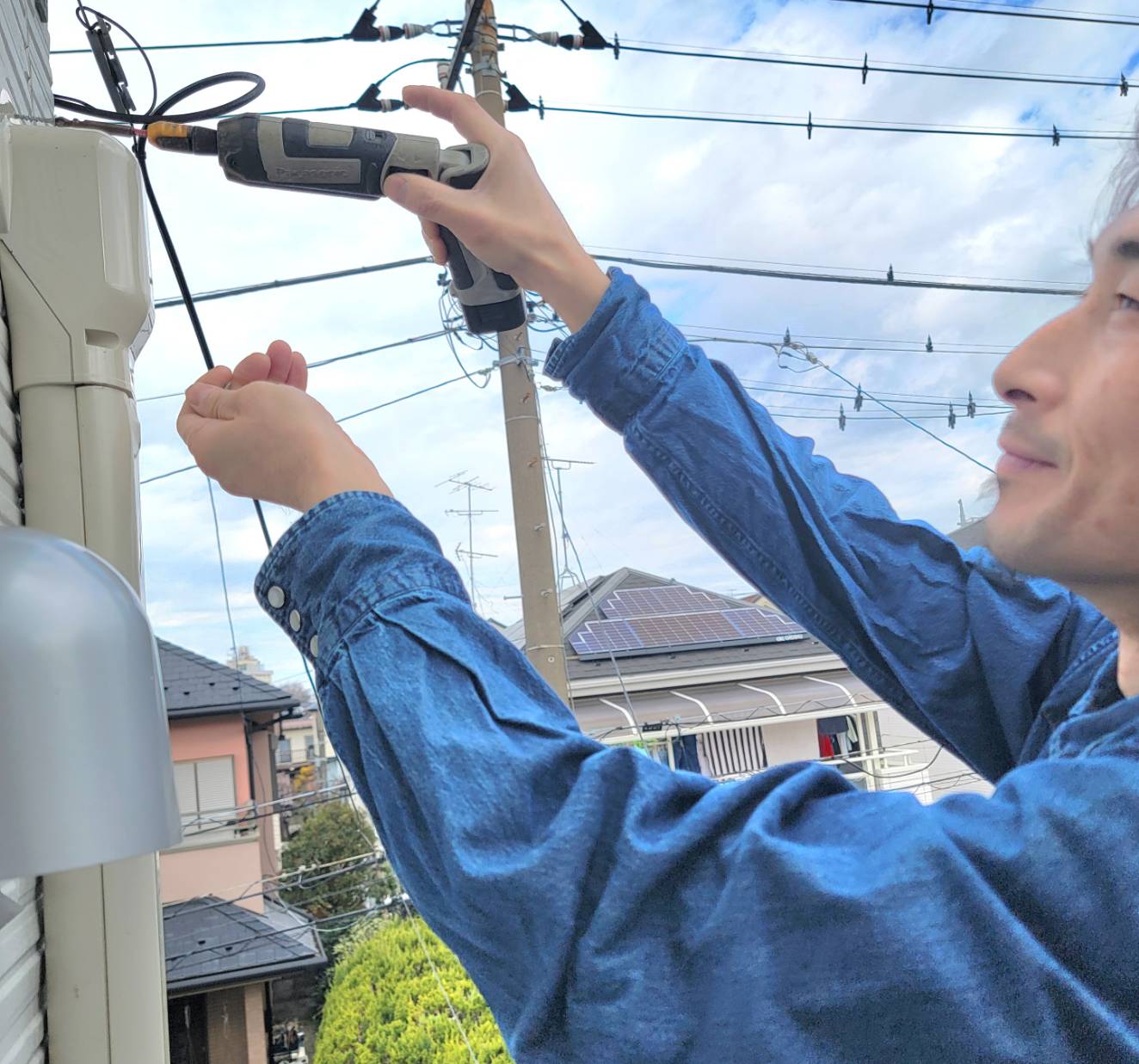 川崎市でエアコン取り付け工事行いました