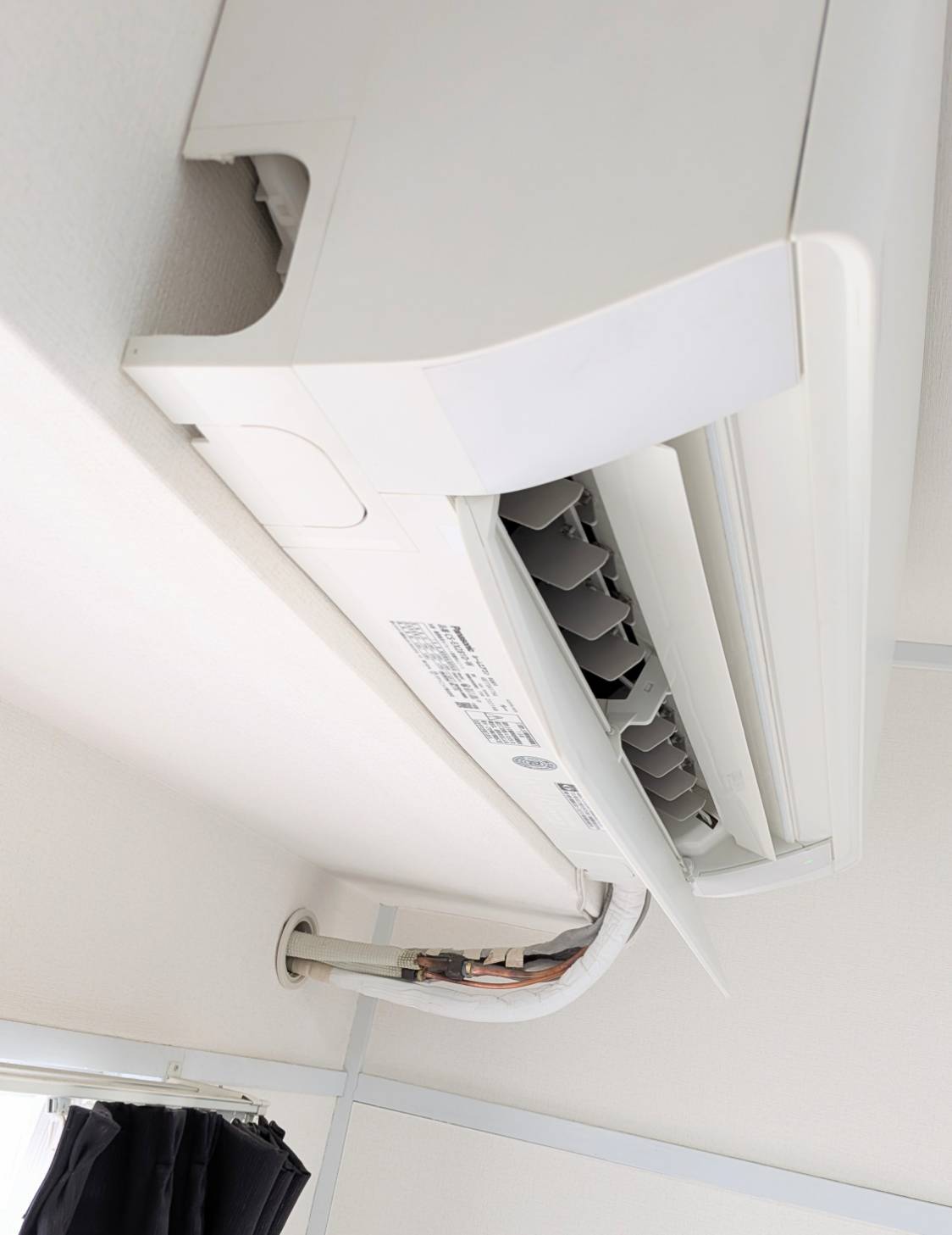 エアコン取り付け後の様子