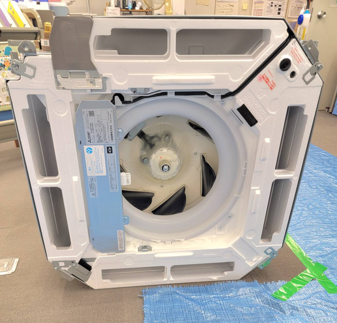 エアコン取り付け後の様子