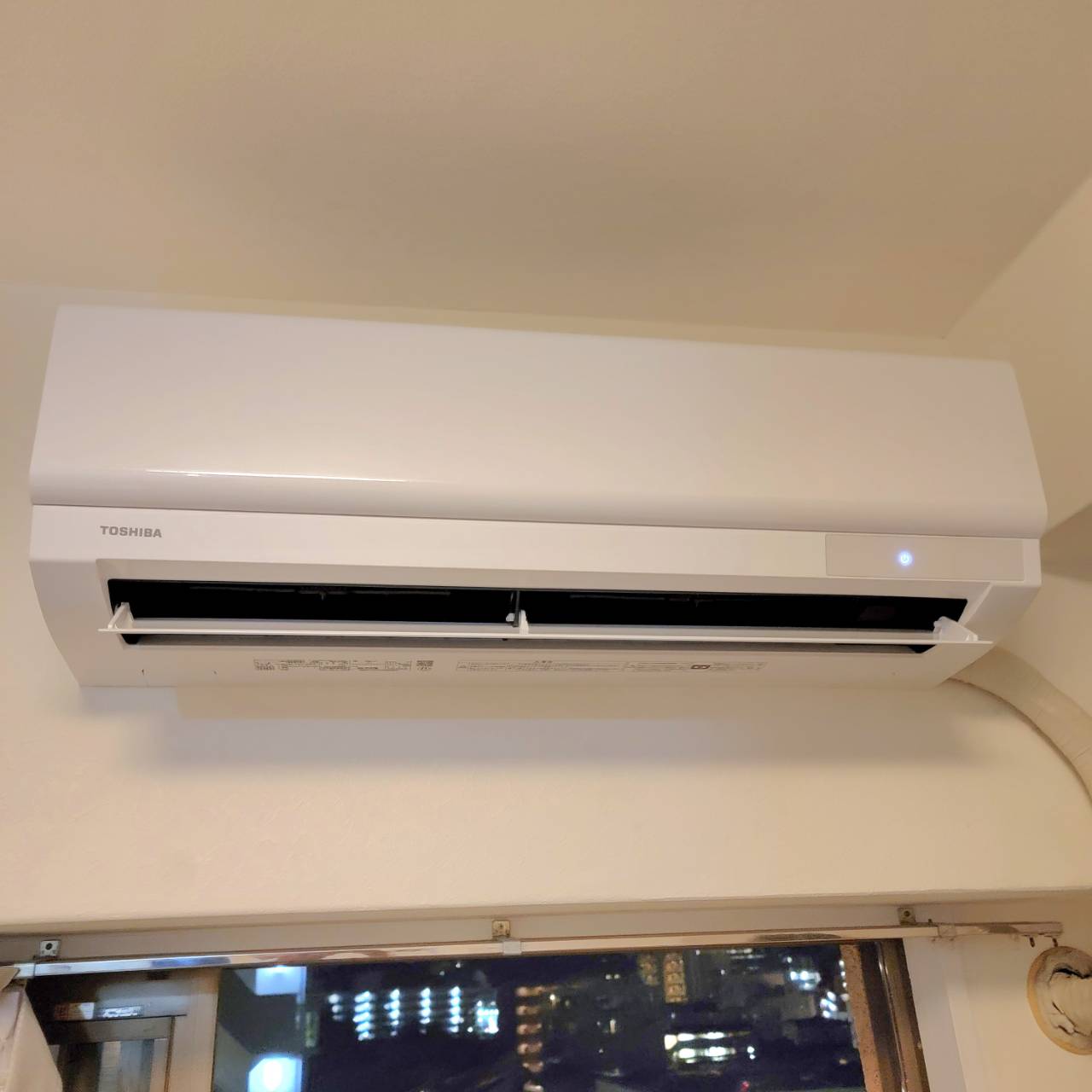 エアコン取り付け後の様子