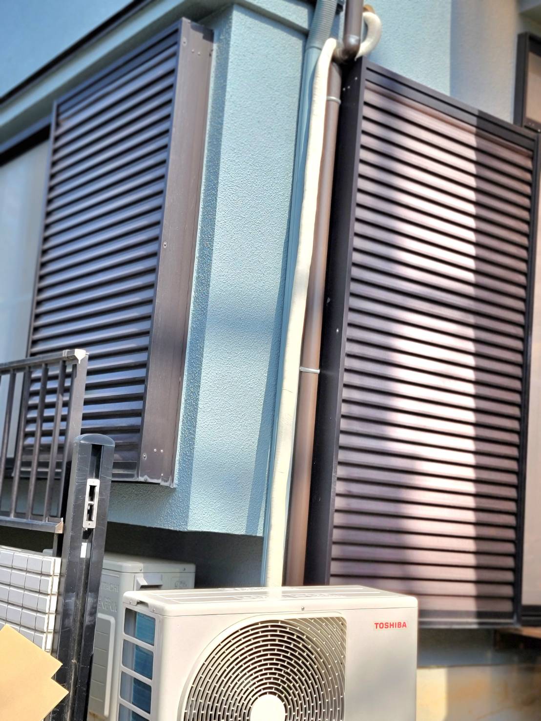 エアコン取り付け後の様子