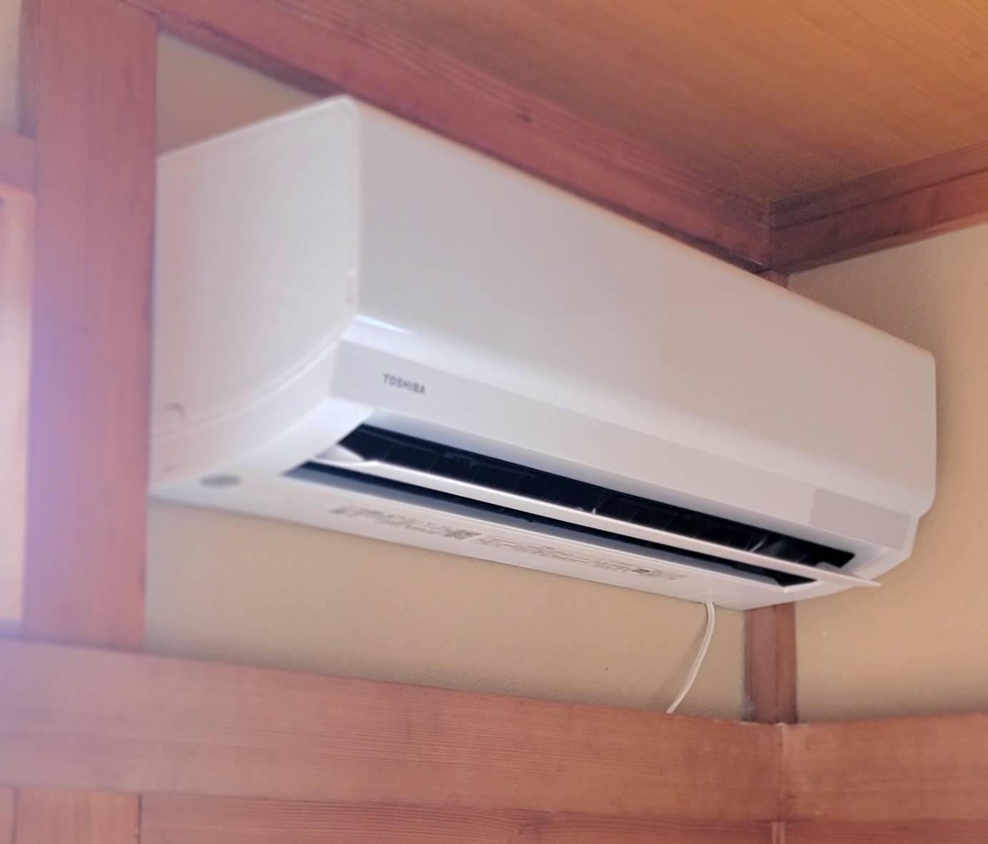 エアコン取り付け後の様子