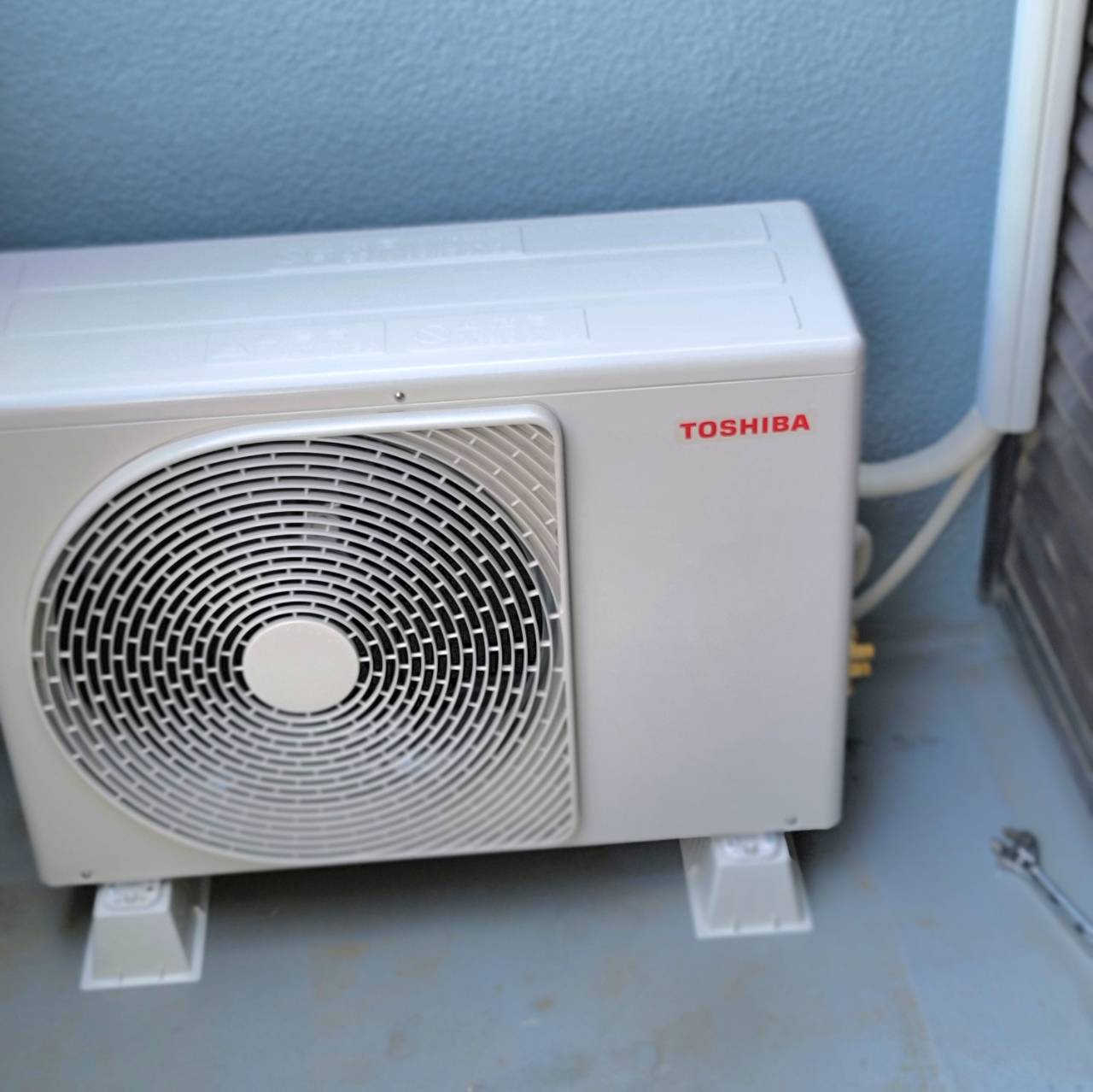 エアコン取り付け後の様子