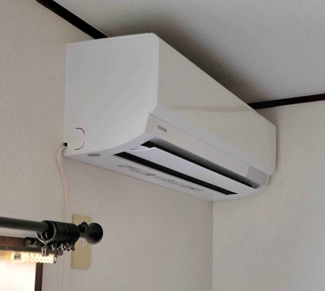 エアコン取り付け後の様子