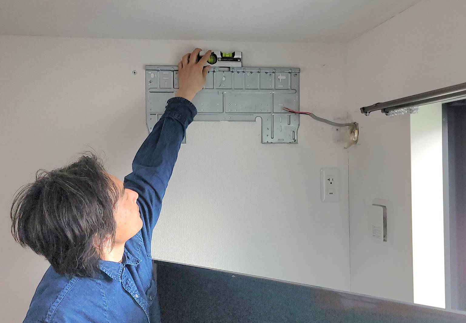 川崎市でエアコン取り付け工事行いました