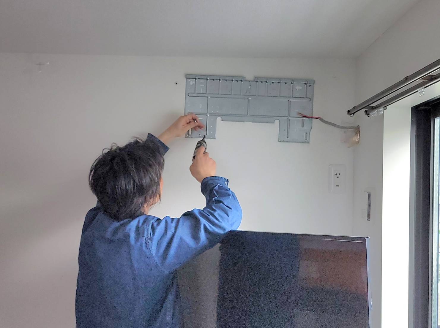 川崎市でエアコン取り付け工事行いました